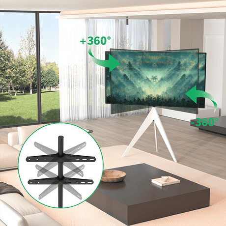 XTRARM Argo - Soporte TV de suelo Blanco/Gris