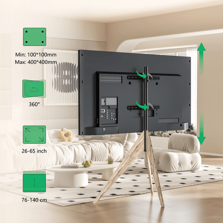 XTRARM Argo Trípod - Soporte TV de suelo Gris