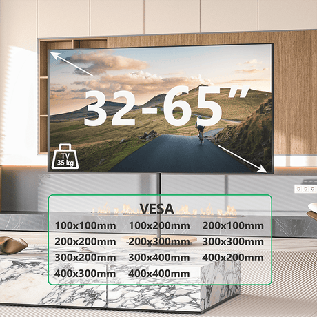 XTRARM Arius Impresión - Soporte TV de suelo Madera de Haya