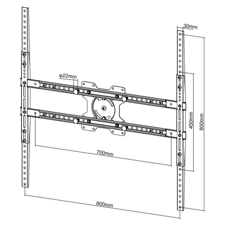XTRARM Conjunto de extensión VESA 800x800 para la serie Cratos