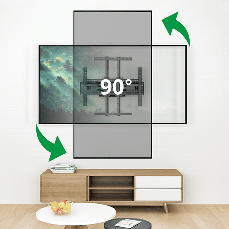 XTRARM Cratos 80 cm doble Rotate VESA 600 - Soporte TV de pared Negro