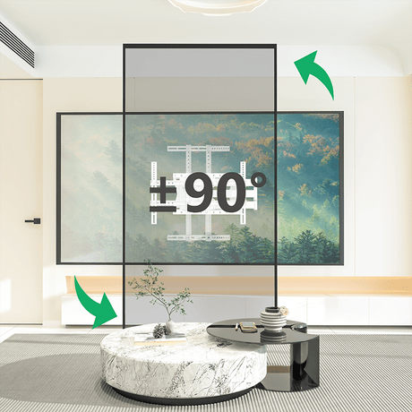 XTRARM Crius 100 cm Rotate VESA 600 - Soporte TV de pared Blanco